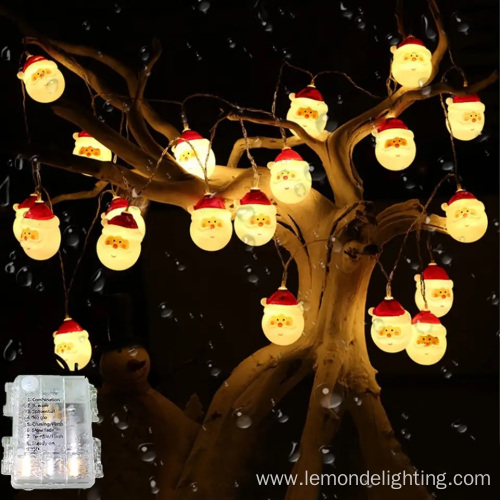 Christmas Home Decor Snowman Walking Stick String Lights